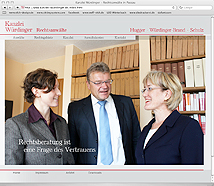 Screenshot www.kanzlei-wuerdinger.de